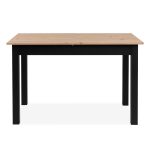 Tavolo allungabile Coburg 120 colore rovere con gambe nere - immagine 5