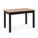 Tavolo allungabile Coburg 120 colore rovere con gambe nere - immagine 6