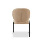 Sedia da pranzo Sirio tessuto teddy beige set 2 pezzi - immagine 6