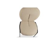 Sedia da pranzo Sirio tessuto teddy beige set 2 pezzi - immagine 8