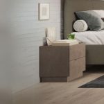 Comodino Mustella 2 cassetti colore bronzo - immagine 3