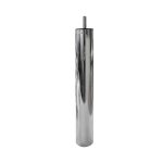 Piede in metallo cromato diametro 4,2 cm altezza 20 cm