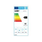 Cappa integrata sottopensile Samet Kripto90 luce led 3 livelli velocità 90 cm. colore nero classe D - immagine 4