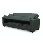 Divano letto contenitore New Malpensa 3 posti colore oliva Mina 19 - immagine 4