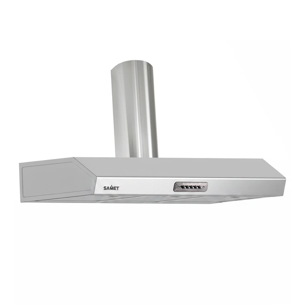 56735.jpg Cappa Samet Maestrale 90 con camino 90 cm 1 motore inox - immagine 1