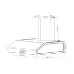 Cappa Samet Maestrale 90 con camino 90 cm 1 motore inox - immagine 2