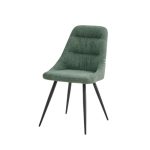 Sedia imbottita Cascade in tessuto colore verde set 2 pezzi - immagine 3