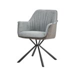 Sedia imbottita Comet con retro elephant e seduta grigia set 2 pezzi - immagine 3