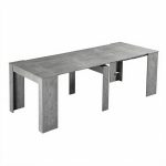 Consolle allungabile Ofelia colore grigio cemento - immagine 5
