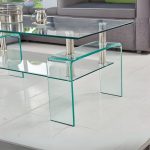 Tavolino Gelso con doppio piano in vetro temperato 100x55x44 H cm. - immagine 2