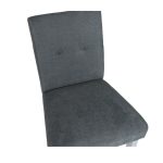 Sgabello Alex in legno colore grigio con seduta in tessuto grigio - immagine 6