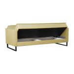 Divano letto contenitore Legen 3 posti in vellutino senape 02-450 - immagine 6