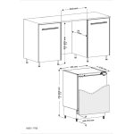 Frigorifero sottotavolo CDS1600EIMA0 incasso 115 LT classe E Daewoo - immagine 2