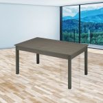 Tavolo allungabile Firenze rovere grafite 120x80 - immagine 2