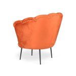Poltrona Orel in velluto arancio Riviera 09 - immagine 7