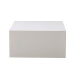 Tavolino da salotto Lola colore bianco 80x80x40 cm. - immagine 2