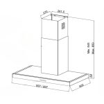Samet cappa 90 cm. Tena 90 colore nero - immagine 4