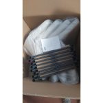 Sedia Vika in tessuto Nordic 15 grigio con piedini neri set 4 pezzi - immagine 6