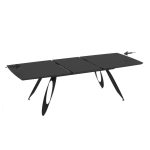 Tavolo allungabile Merkur con top e gambe colore nero - immagine 6