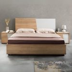 Camere da letto Fadri colore calce grigio chiaro e rovere miele - immagine 2