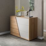 Camere da letto Fadri colore calce grigio chiaro e rovere miele - immagine 3