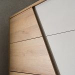 Camere da letto Fadri colore calce grigio chiaro e rovere miele - immagine 4