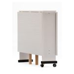Tavolo salvaspazio Trio pieghevole 140x90x78 cm colore bianco frassinato - immagine 6