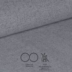 Sedia Patya in tessuto Nordic 16 grigio cenere e gambe nere set 2 pezzi - immagine 5