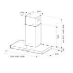 Cappa parete Bertazzoni KT90MAS1NEB da 90 cm. nero opaco classe B - immagine 2