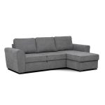 Divano letto corner reversibile Aston con contenitore in tessuto C1705 Ash grigio - immagine 3