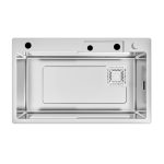 Lavello incasso SA3541 una vasca 75x45 cm. completo di accessori colore inox - immagine 6