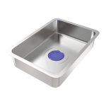 Lavello incasso SA3541 una vasca 75x45 cm. completo di accessori colore inox - immagine 12