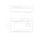 Lavello incasso SA3541 una vasca 75x45 cm. completo di accessori colore inox - immagine 15