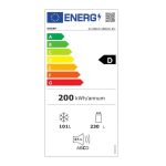 Frigorifero combinato Sharp SJNBA31IEBGD 331 lt No Frost con estetica glass nero classe D - immagine 11