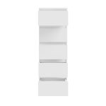 Cassettiera Morgan 5 cassetti 41.8 x 42.2 x H 128 cm. colore bianco opaco - immagine 7