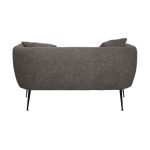 Divano imbottito Nuvia in tessuto Ascort colore grigio mouse - immagine 10