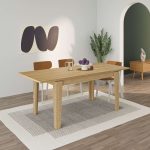 Tavolo allungabile Megaron colore rovere 120x80 cm. - immagine 4