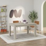 Tavolo allungabile Megaron colore cashmere 120x80 cm. - immagine 2
