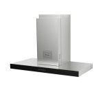 Cappa aspirante a parete Faber Air Hub Stilo Glass Comfort 90 cm. classe A+ inox e vetro nero - immagine 2