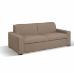 Divano letto Flash 3 posti con rete elettrosaldata in tessuto Queens camel - immagine 2