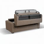 Divano letto Flash 3 posti con rete elettrosaldata in tessuto Queens camel - immagine 4