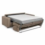 Divano letto Flash 3 posti con rete elettrosaldata in tessuto Queens camel - immagine 5