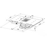 Piano cottura con cappa integrata Roblin by Faber Maestro BK Glass NG A830 nero classe A+++ - immagine 5