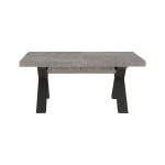Tavolo Milonga480 180x100 cm. allungabile 480 cm con piano in cemento e gambe antracite - immagine 2