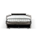 Divano letto Mercurio 2 posti poggiatesta reclinabili in tessuto Luna 19 light grey - immagine 6