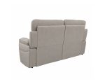 Divano Bostonfix 2 posti fisso in nabuk Mozart 90 light grey - immagine 3