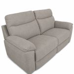 Divano Bostonfix 2 posti fisso in nabuk Mozart 90 light grey - immagine 4