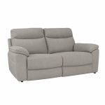 Divano Bostonfix 3 posti fisso in nabuk Mozart 90 light grey - immagine 2