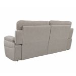 Divano Bostonfix 3 posti fisso in nabuk Mozart 90 light grey - immagine 3