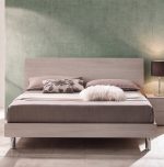 Camera Urano con armadio 4 ante battenti e letto in legno colore olmo perla - immagine 6